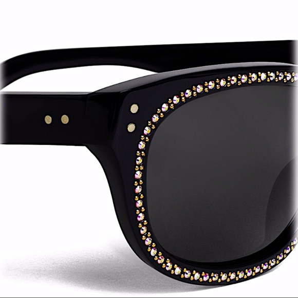 Céline - 07 Sunglasses in Acetate with Crystals and Metal - Black - Sunglasses - Picture 4 of 15